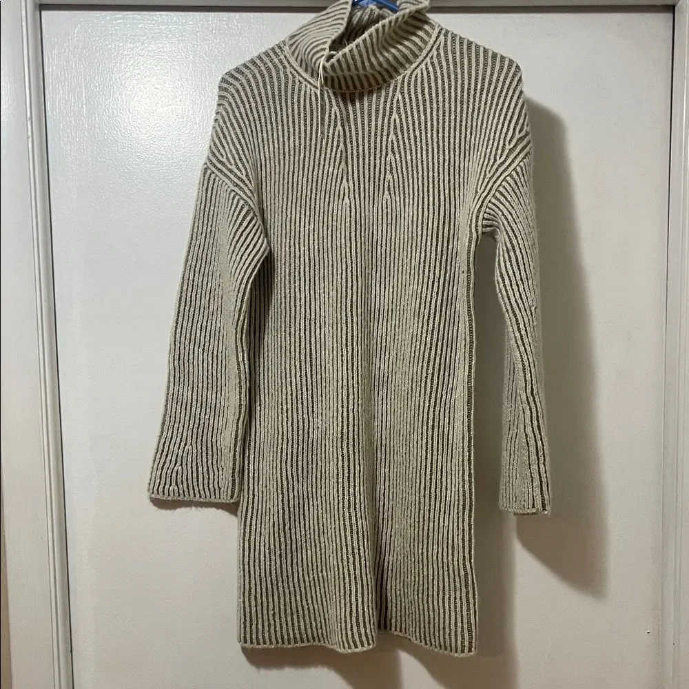 Max studio  Cozy Ribbed Knit Turtleneck Sweater Dress NWT XS